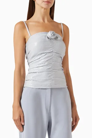 NAFSIKA SKOURTI The Emmy Sequin-embellished Top