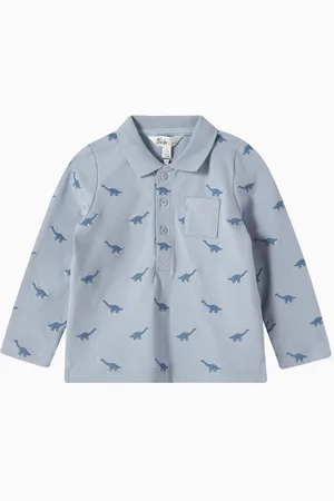 Minihaha Isaac Embroidered Dinosaur Polo Shirt