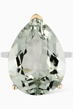 Mateo New York Amethyst Pear Drop Ring in 14kt Gold