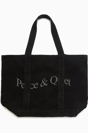 Museum Of Peace & Quiet Wordmark Boat Tote Bag in Denim