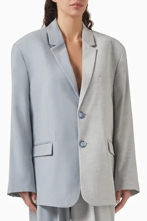 Bouguessa Zelda Oversized Blazer in Poly Twill