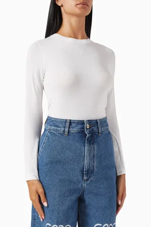 Loewe Long-sleeve Anagram Top in Jersey