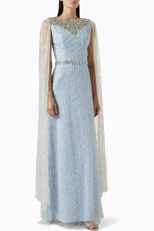 BASIX Crystal-embellished Gown in Tulle