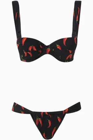 Leslie Amon Paloma Bikini Set in Lycra