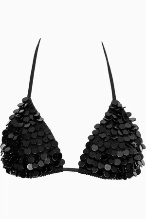 Agua Bendita Lolita Sequin-embellished Bikini Top
