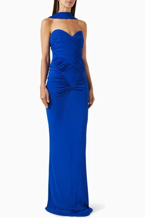 Ilkyaz Ozel Samsara Ruched Gown in Viscose