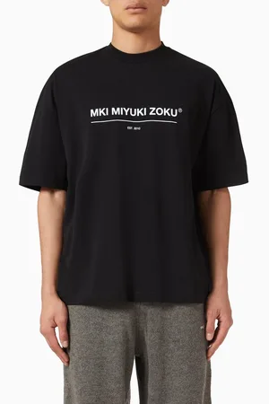 Mki Miyuki-Zoku Linear T-shirt in Cotton
