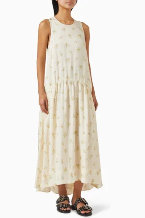 Ganni Floral Maxi Dress in Viscose