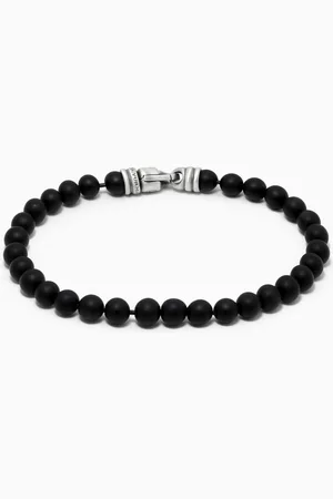 David Yurman Spiritual Beads Bracelet with Onyx, 6mm