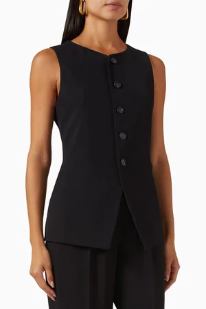 Bouguessa Manel Vest in Acetate