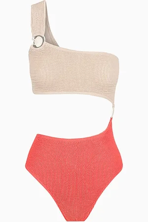 Cleonie Swim Scallop Cut-out One-piece Swimsuit