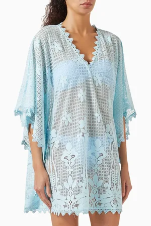Melissa Odabash Josie Cover-up Kaftan in Lace