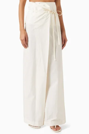 Rohe Sculptural Wide-leg Pants in Cotton Blend