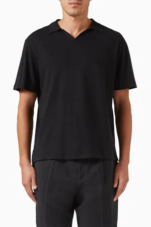 OFFICINE GENERALE Simon Polo Shirt in Linen-blend