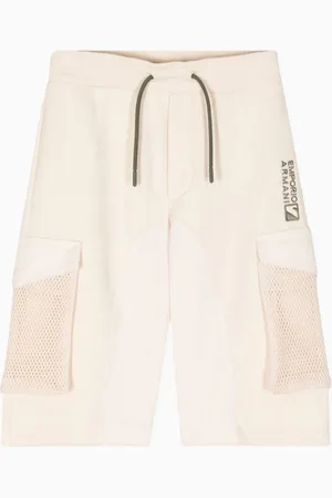 Emporio Armani Logo-embroidered Shorts in Cotton