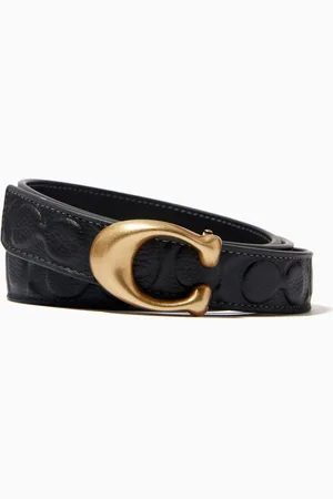 Coach Signature Buckle Reversible Belt, 25mm