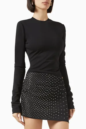 The Attico Rhinestone-embellished Mini Dress