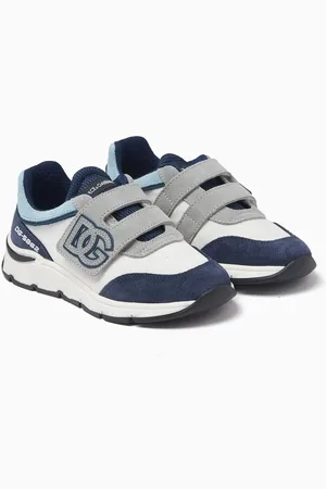 Dolce & Gabbana Logo-patch Sneakers in Mesh & Suede