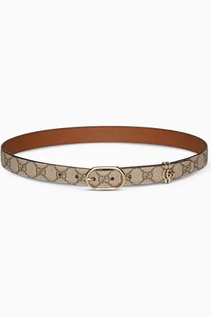 Gucci Reversible Monogram Belt in Leather & Canvas