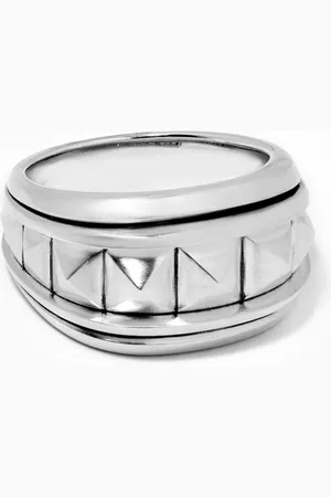David Yurman Pyramid Signet Ring in Sterling
