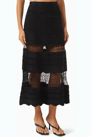 ALEXIS Jeannie Midi Skirt in Knit