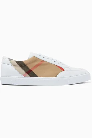 Burberry Sneakers in Leather & House Check Cotton
