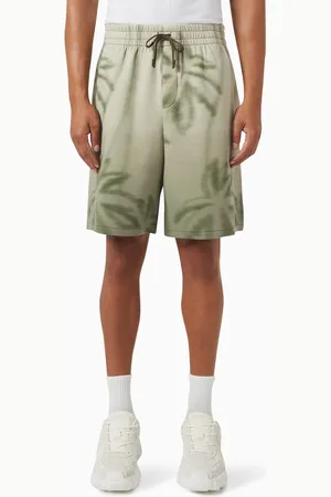 Armani Exchange Palm-print Shorts in Cotton-blend