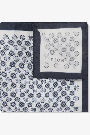 Eton Geometric Pocket Square in Silk