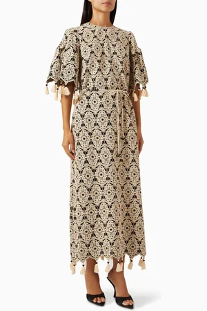 ZIMMERMANN Rhiannon Tassel Midi Dress