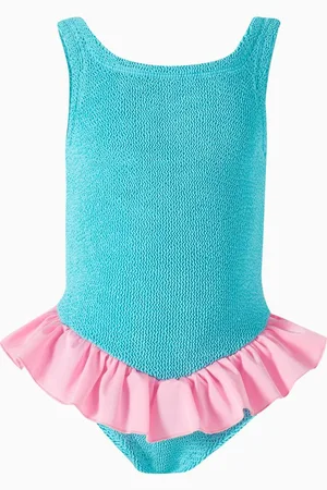 Hunza G Kids Duo Denise Swimsuit in in The Original Crinkle™