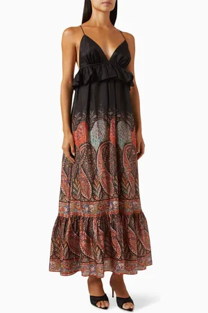 ZIMMERMANN Rhiannon Ruffle Maxi Dress in Silk