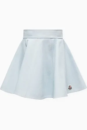 Moncler Flared Skirt in Denim