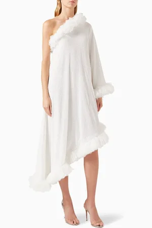 Celia B Willow Asymmetric Dress in Sequins
