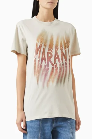 Isabel Marant Zoeline Logo T-shirt in Cotton