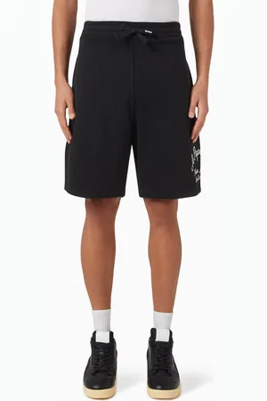 A PAPER KID Logo Sweat Shorts in Cotton