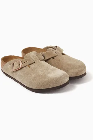 Birkenstock Boston Clogs in Suede Leather