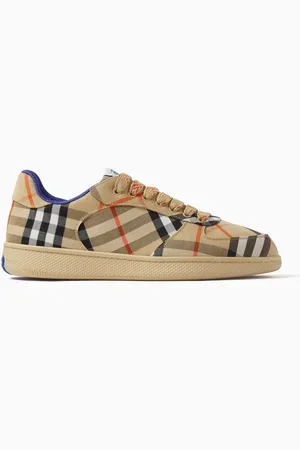 Burberry Check Terrace Sneakers in Cotton-blend
