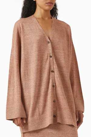 12 STOREEZ Relaxed-fit Cardigan in Merino Wool & Linen