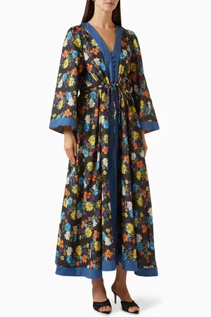 BOHEMIAN TRADERS Fleur Kaftan Dress in Cotton