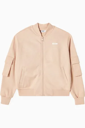 Msgm Bomber Jacket in Fleece