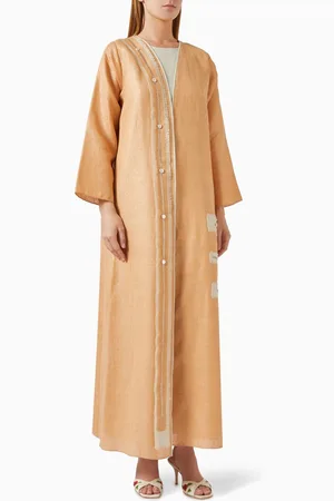 SH COLLECTION 3-piece Abaya Set in Linen