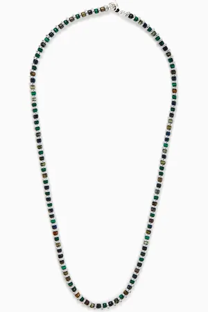 Mikia Hematite Roundel Beads Necklace