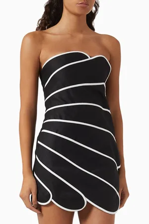 Azulu Bloom Scallop Mini Dress
