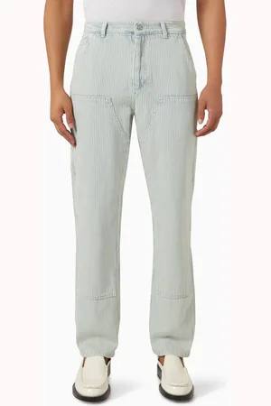 Percival Bormio Hickory Stripe Carpenter Jeans