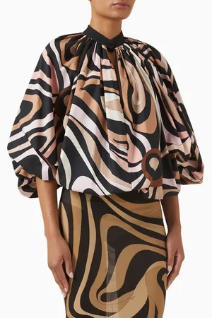 Puccini Marmo-print Blouse