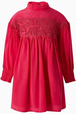 Chloé Ruffle Dress in Cotton