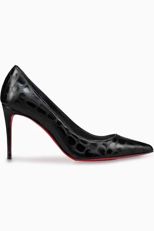 Christian Louboutin Kate 85 Pumps in Alligator-embossed Leather