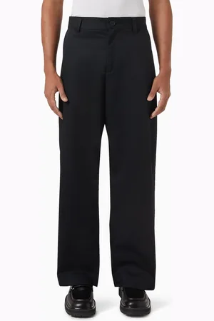 Champion Wide-leg Chino Pants in Woven Cotton-blend