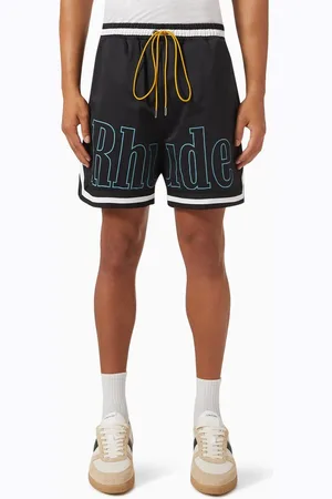 Rhude Logo Basketball Swim Shorts in Nylon