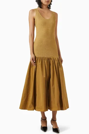Reformation Kella Dress in Knit & Poplin